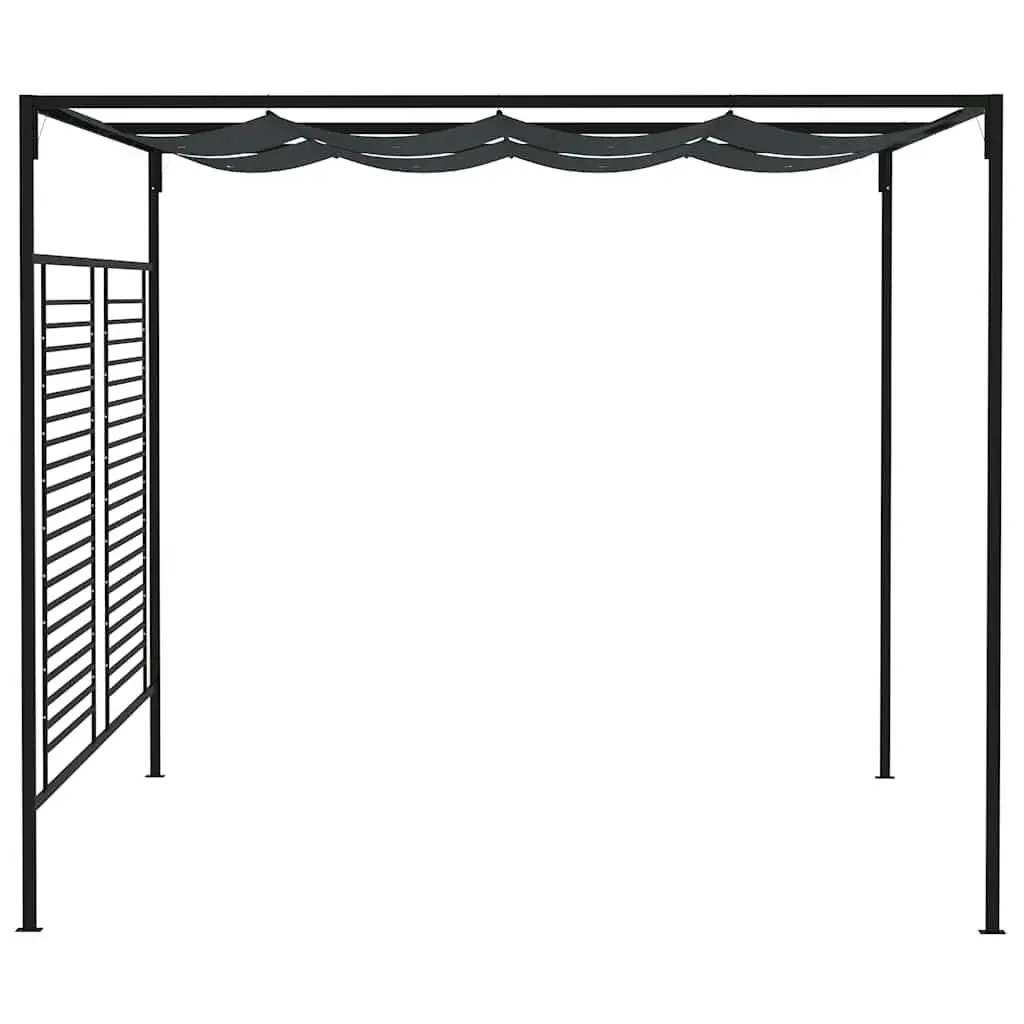 Gazebo Outdoor Use 4x3m Retractable Roof Canopy Shelter Anthracite