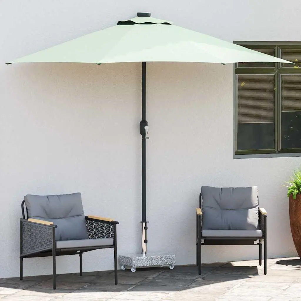 Outdoor Umbrella Base Grey Granite Heavy Duty Parasol Holder Garden Patio Stand
