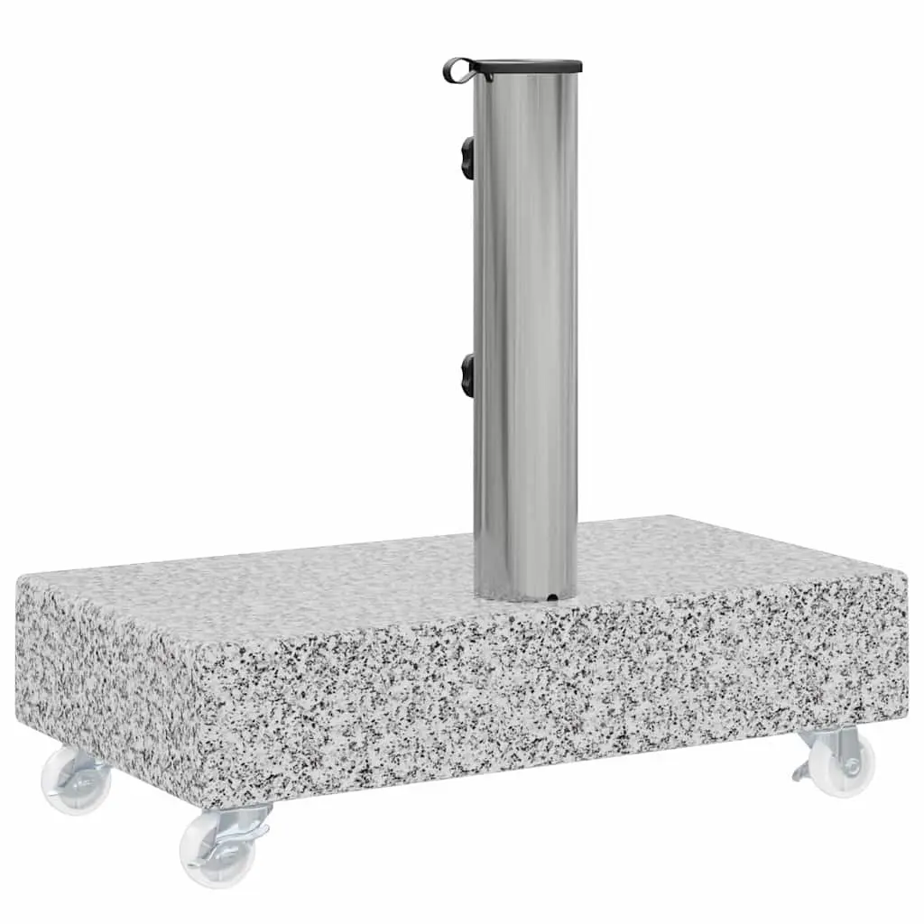 Outdoor Umbrella Base Grey Granite Heavy Duty Parasol Holder Garden Patio Stand