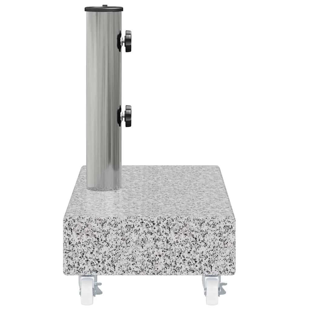 Outdoor Umbrella Base Grey Granite Heavy Duty Parasol Holder Garden Patio Stand