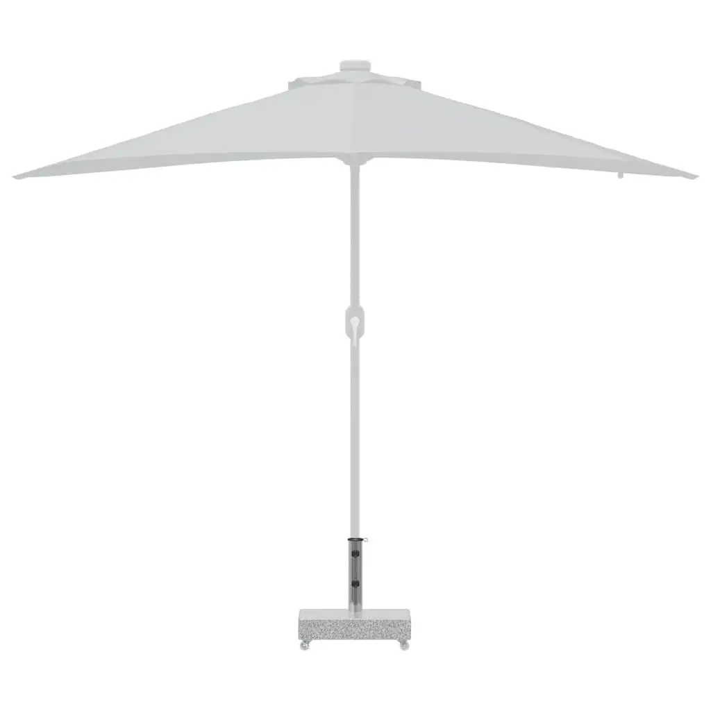 Outdoor Umbrella Base Grey Granite Heavy Duty Parasol Holder Garden Patio Stand
