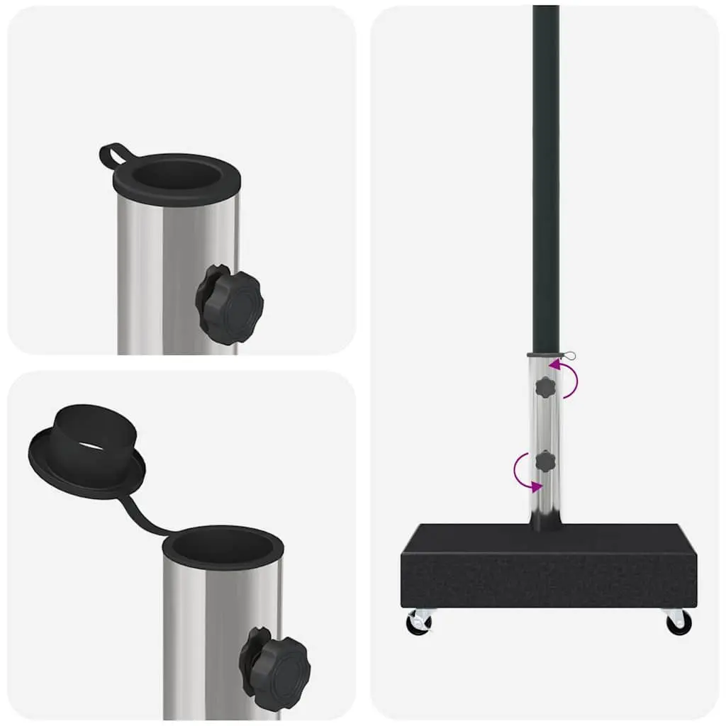 Black Granite Umbrella Base Holder