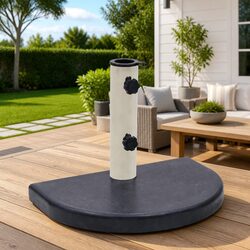 Specifications of Half-Round Black Granite Umbrella Base