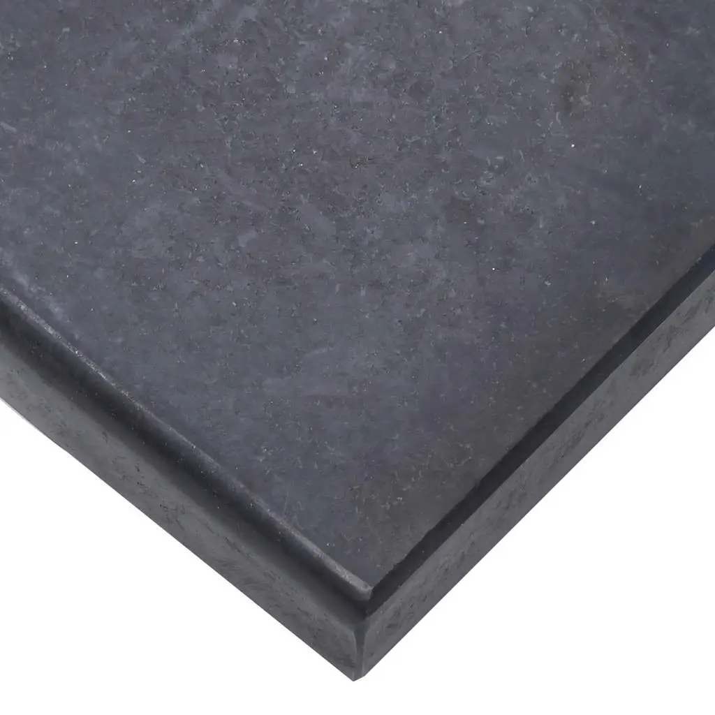 Half-Round Black Granite Umbrella Base
