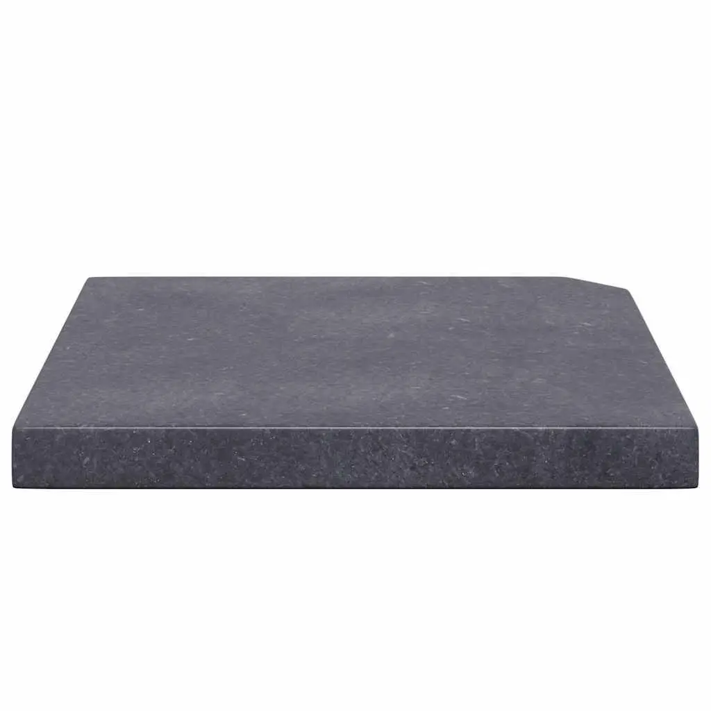 Umbrella Weight Plate Stand Garden Parasol Holder Square Black Granite Base 25kg