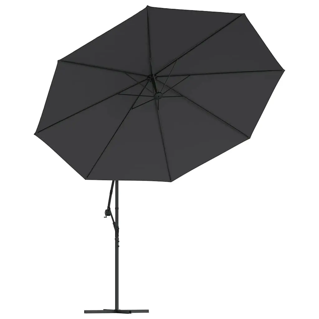 Cantilever Garden Parasol for Outdoor Use 350cm with Solar LED Lights