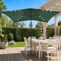 Specifications of Green Garden Parasol 2x3m with LED Lights