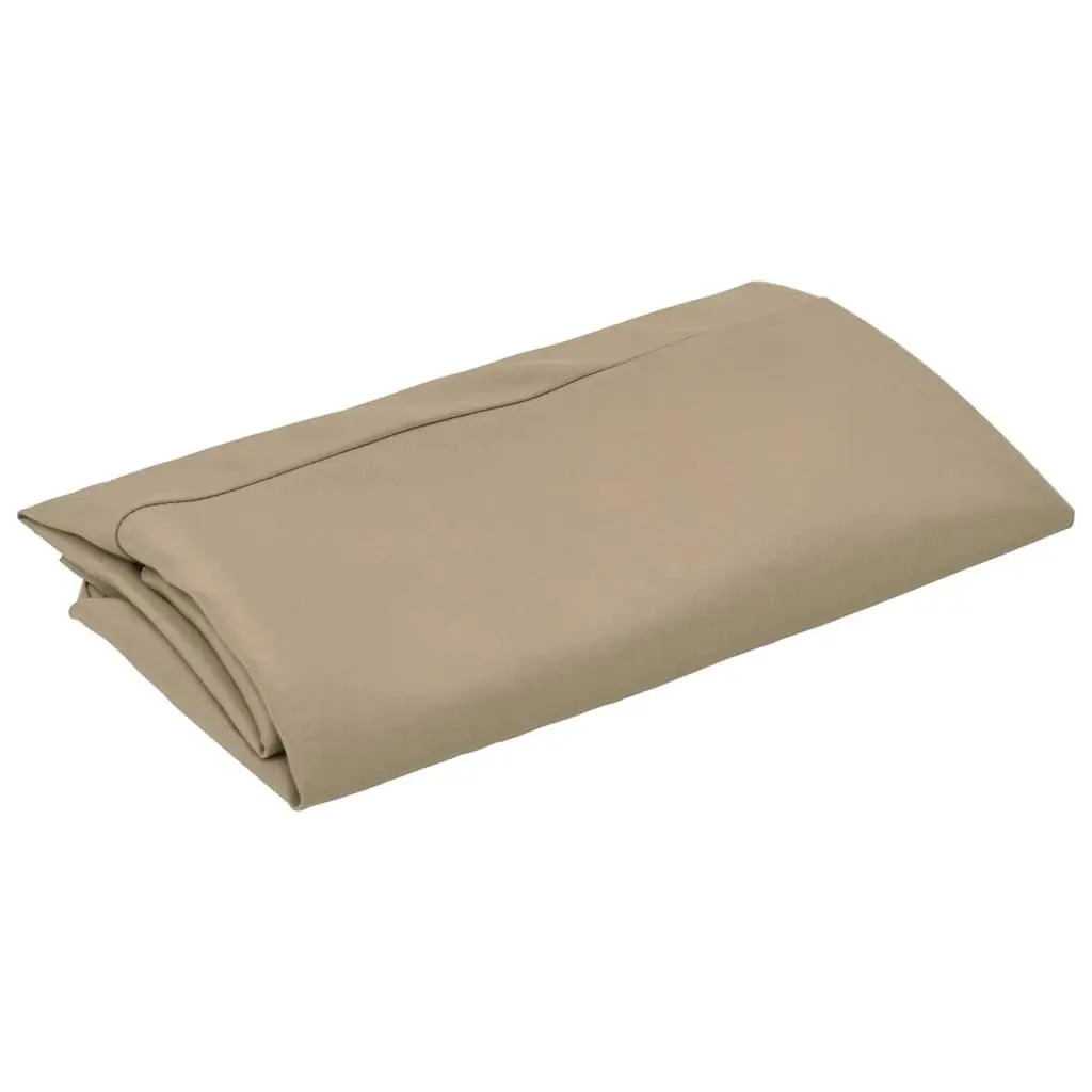 Replacement Parasol Fabric 300cm Outdoor Sunshade Cover Taupe UV Protection