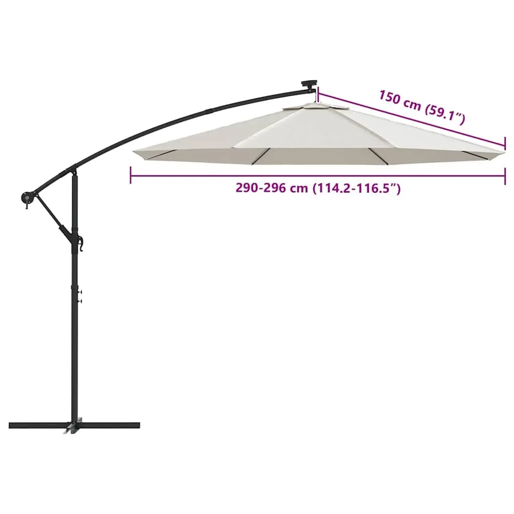 Replacement Fabric for Cantilever Umbrella Outdoor 300 cm Sand