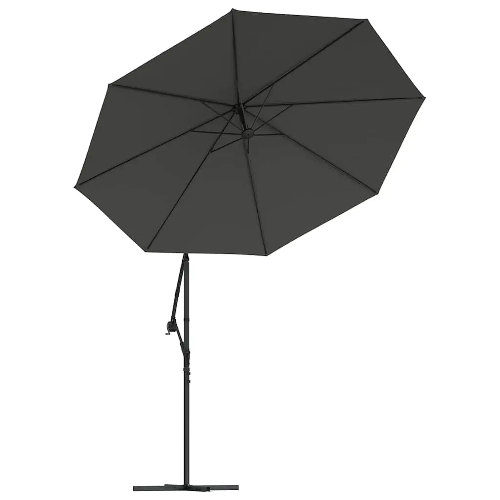 Replacement Fabric Parasol 300cm Anthracite UV Protective for Garden Use
