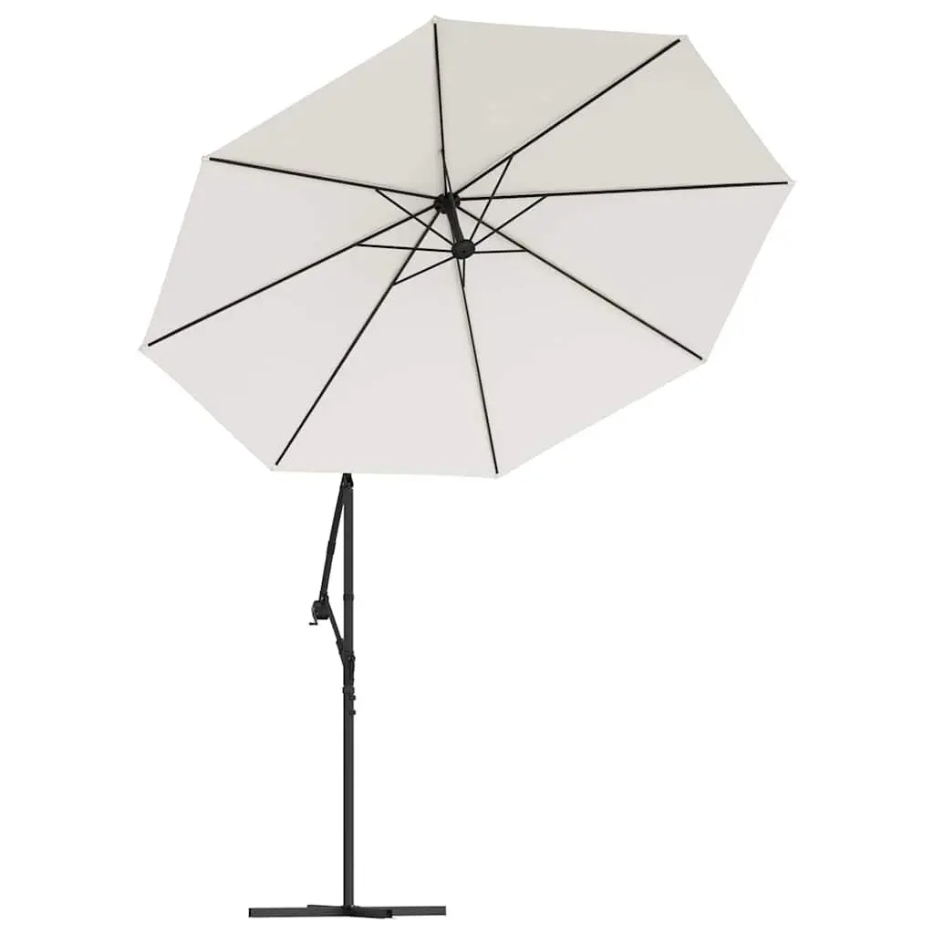 Replacement Fabric Cantilever Umbrella Cover Sand 350cm Outdoor Parasol Shade UV
