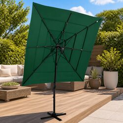Specifications of the 4-Tier Green Patio Umbrella
