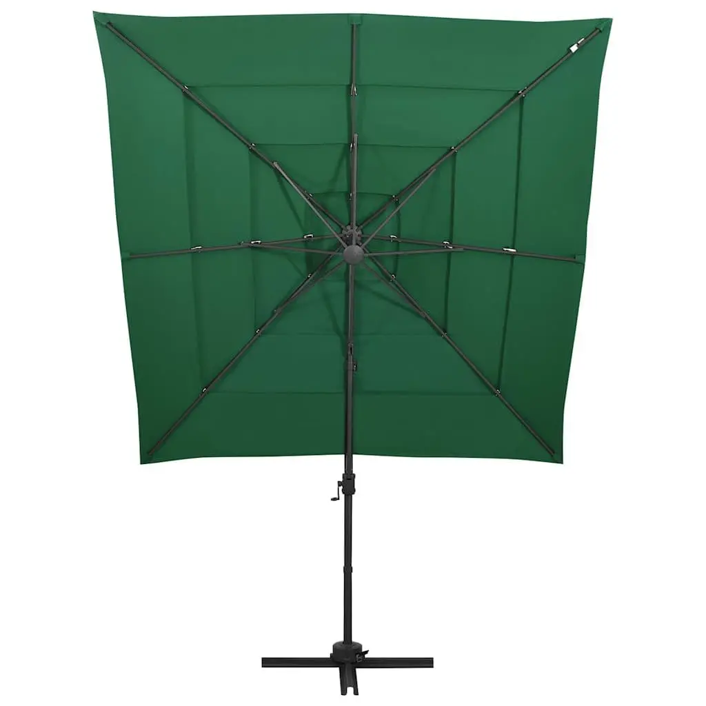 4-Tier Green Patio Umbrella