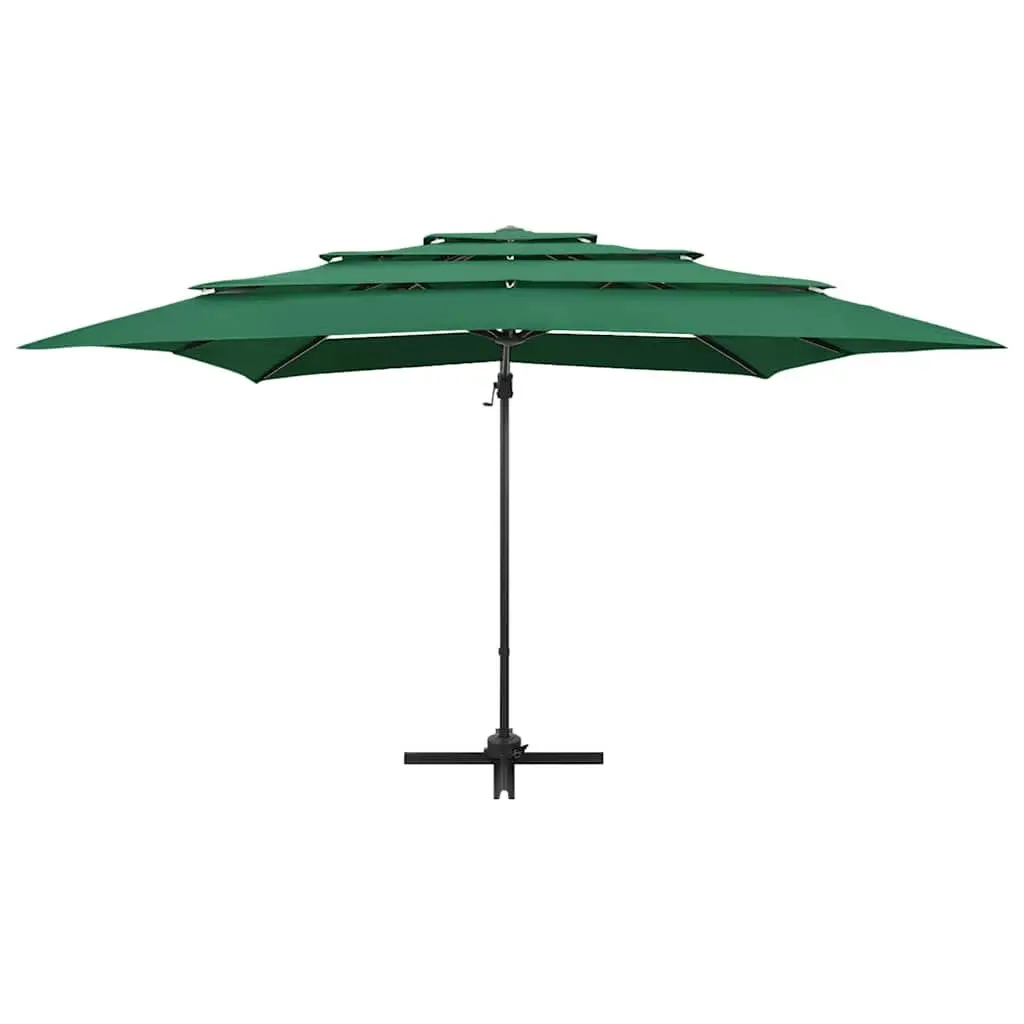 4-Tier Green Patio Umbrella