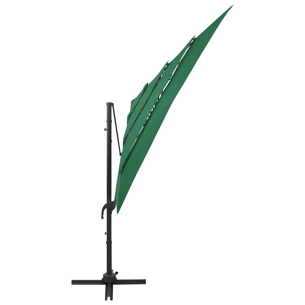 4-Tier Green Patio Umbrella