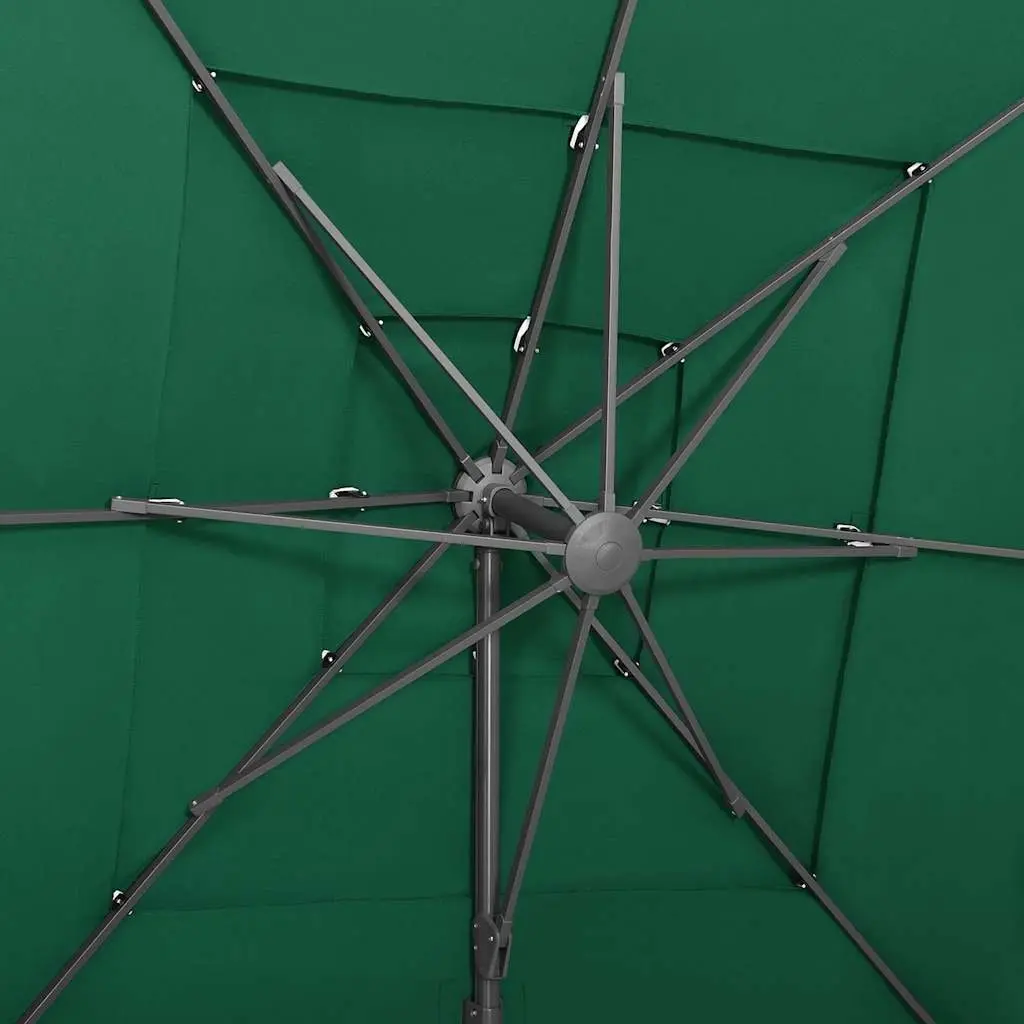 4-Tier Green Patio Umbrella