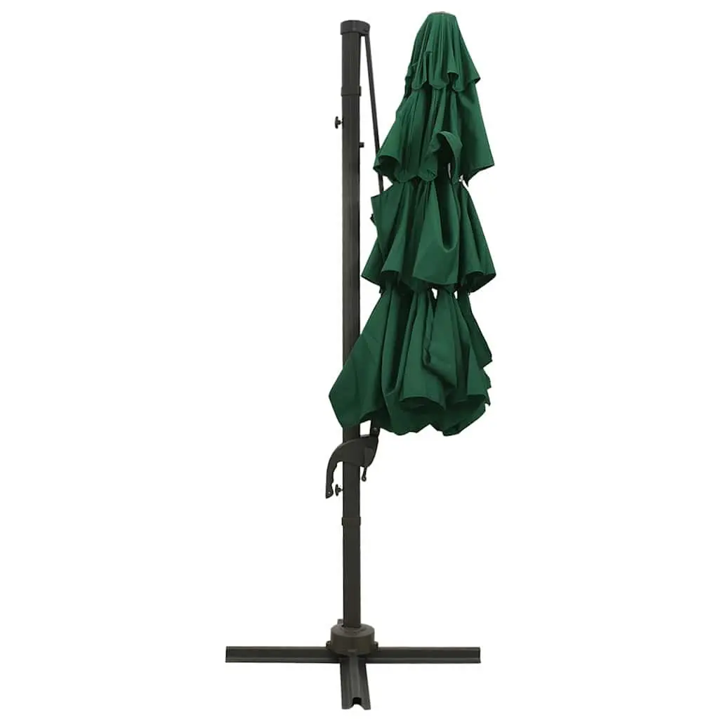 Garden Parasol 3x3m Outdoor Sunshade Patio Umbrella Crank Tilt Green