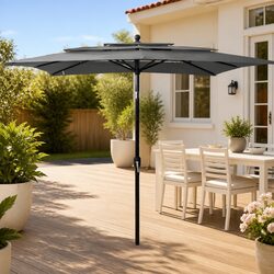 3-Tier Garden Parasol, 2.5x2.5m, UV Protective