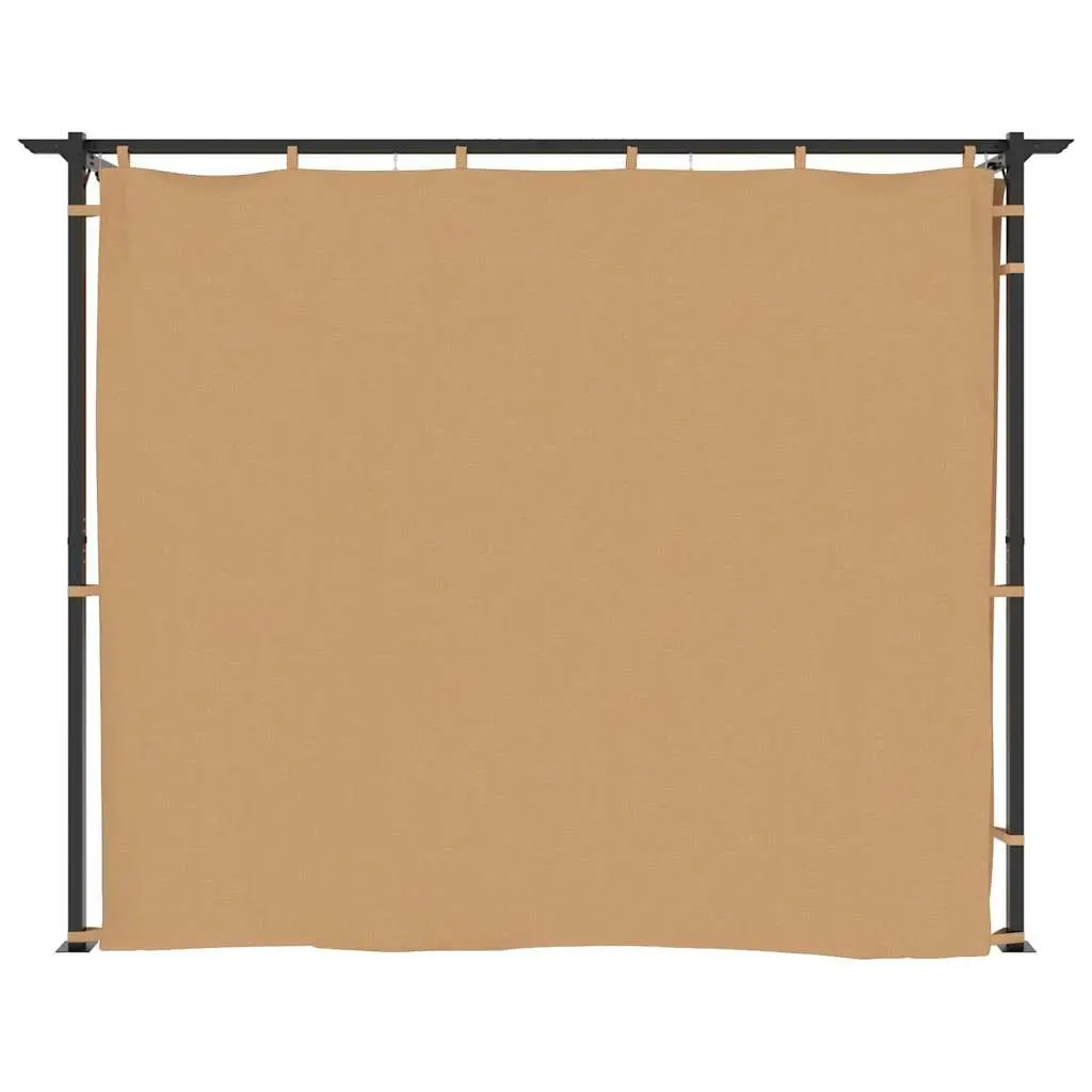Gazebo Outdoor Canopy Shelter 6x3 m with Side Curtains for Garden Party