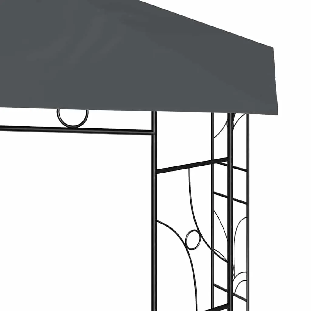 Gazebo Outdoor 3x3x2.7m Anthracite Steel Frame Canopy Tent Shelter