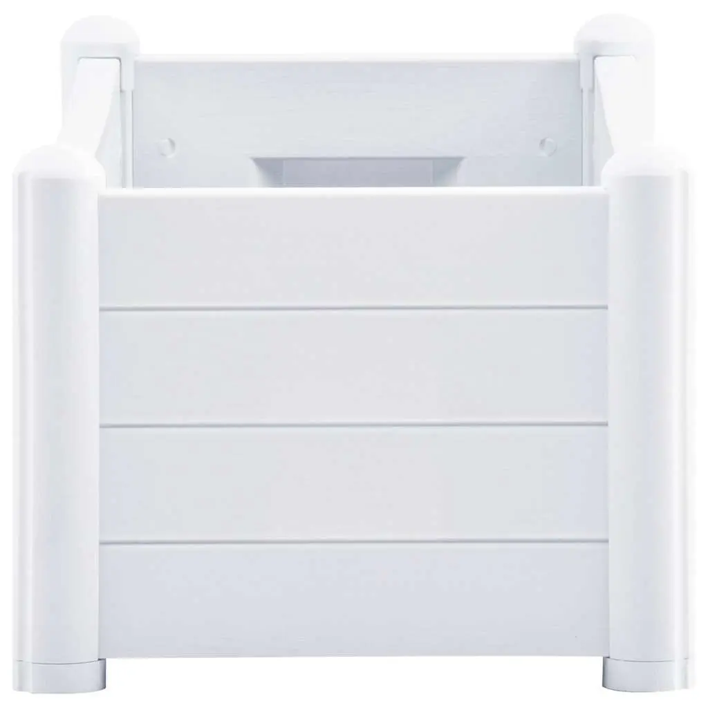 Raised Garden Bed Planter Indoor Outdoor White Polypropylene 100 x 43 x 35 cm
