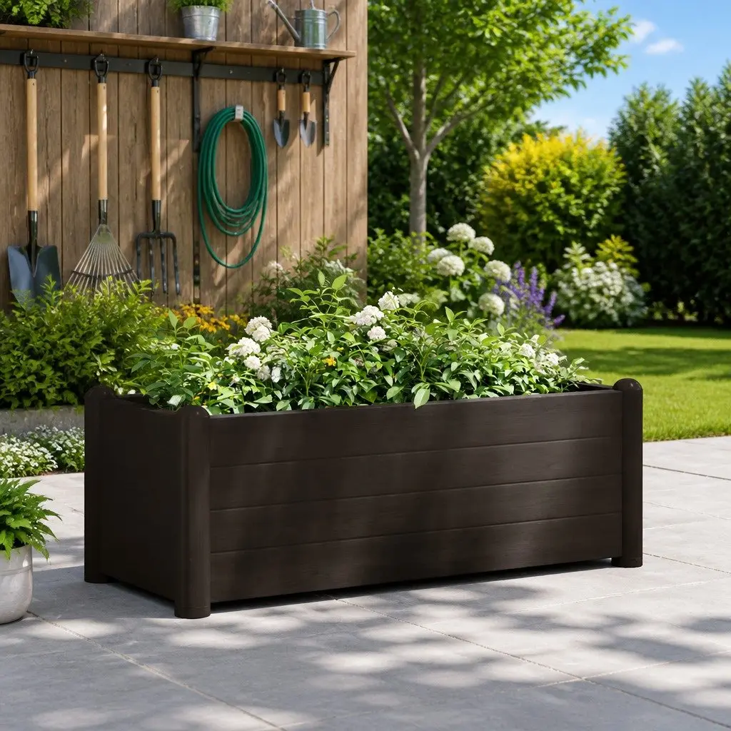 Raised Garden Bed Planter Indoor Outdoor 100 x 43 x 35 cm