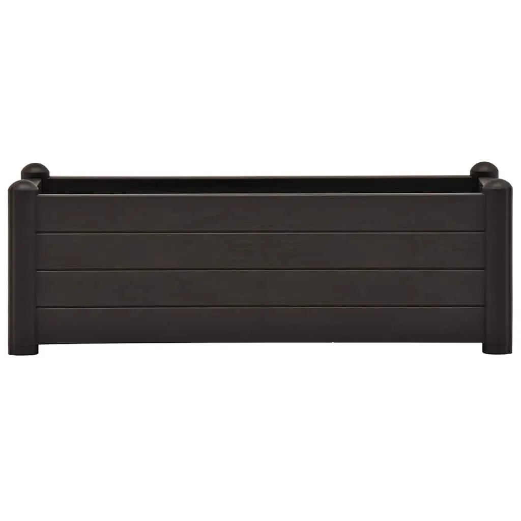Anthracite Raised Garden Planter Indoor Outdoor 100x43x35cm Polypropylene