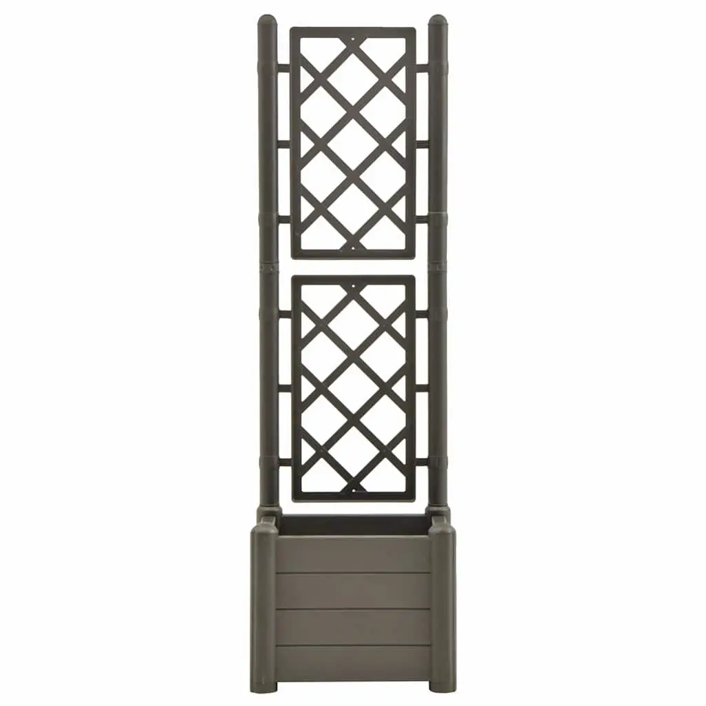 Garden Planter with Integrated Trellis and Spacious Flower Box