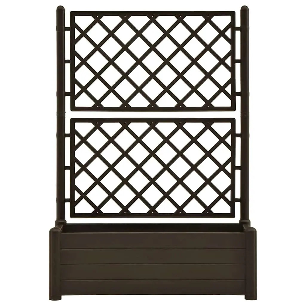 Garden Planter with Trellis for Outdoor Use 100 x 43 x 142 cm