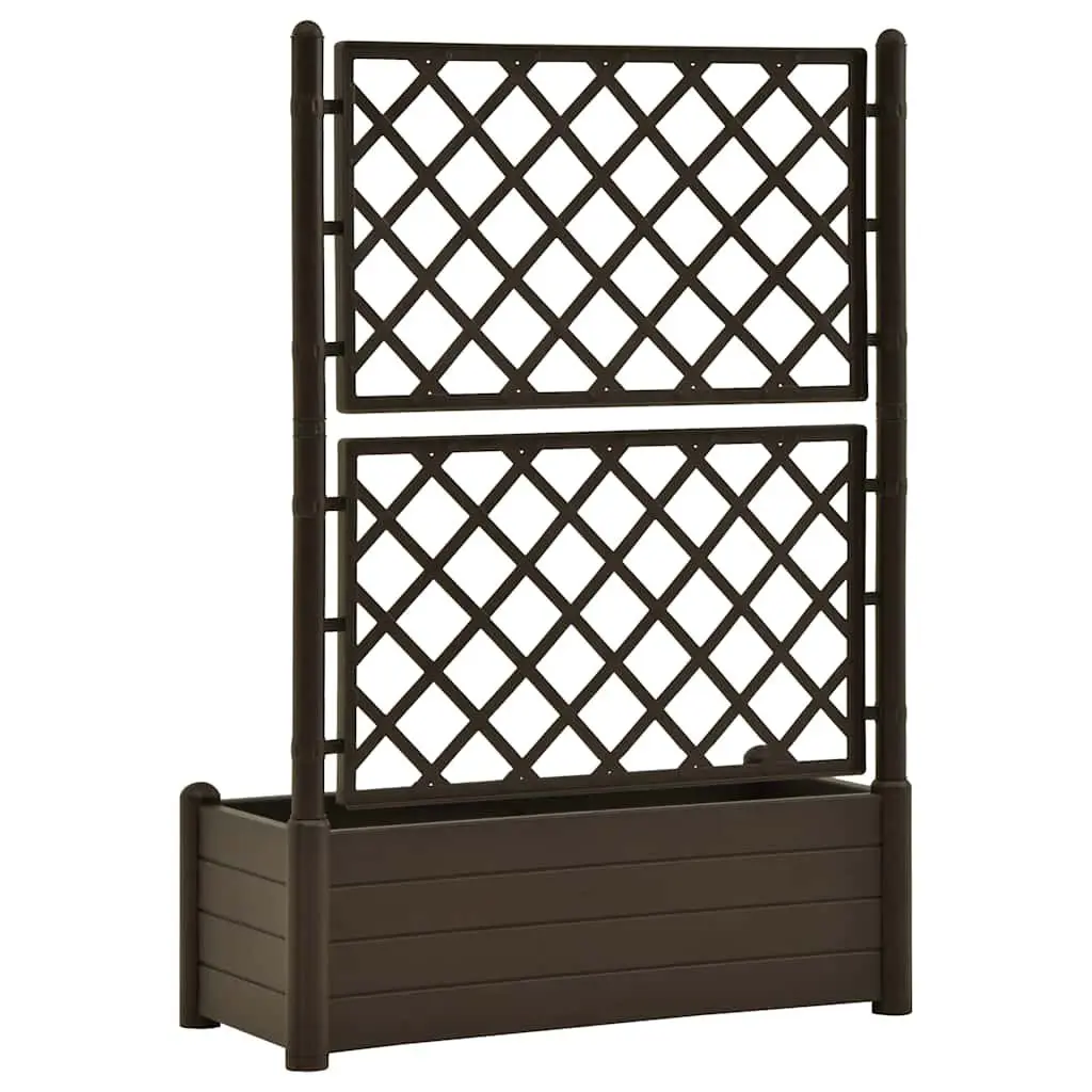 Garden Planter with Trellis for Outdoor Use 100 x 43 x 142 cm