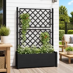 Garden Planter Dimensions: 100 x 43 x 142 cm, Anthracite