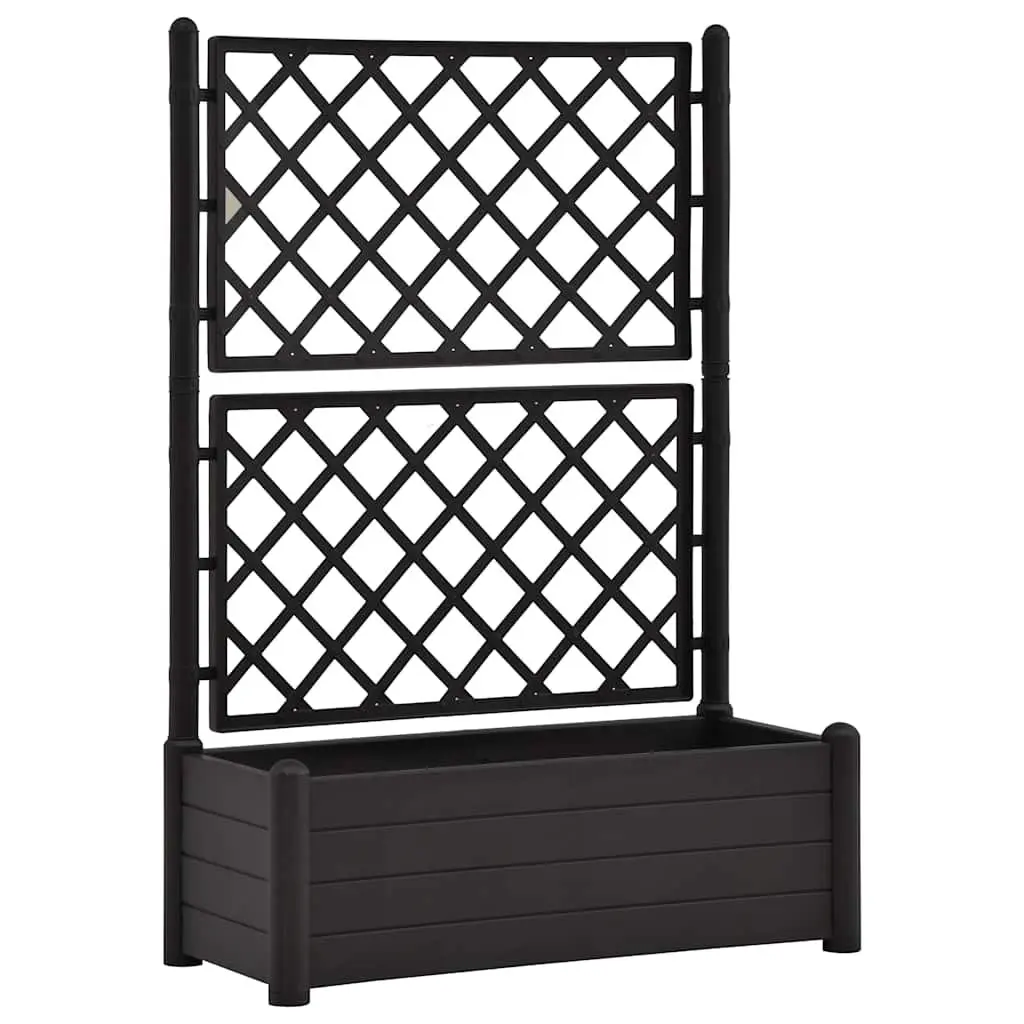 Garden Planter with Trellis Outdoor 100 x 43 x 142 cm