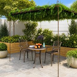 Garden Pergola: 4 x 3 x 2.5 m Wrought Iron Structure