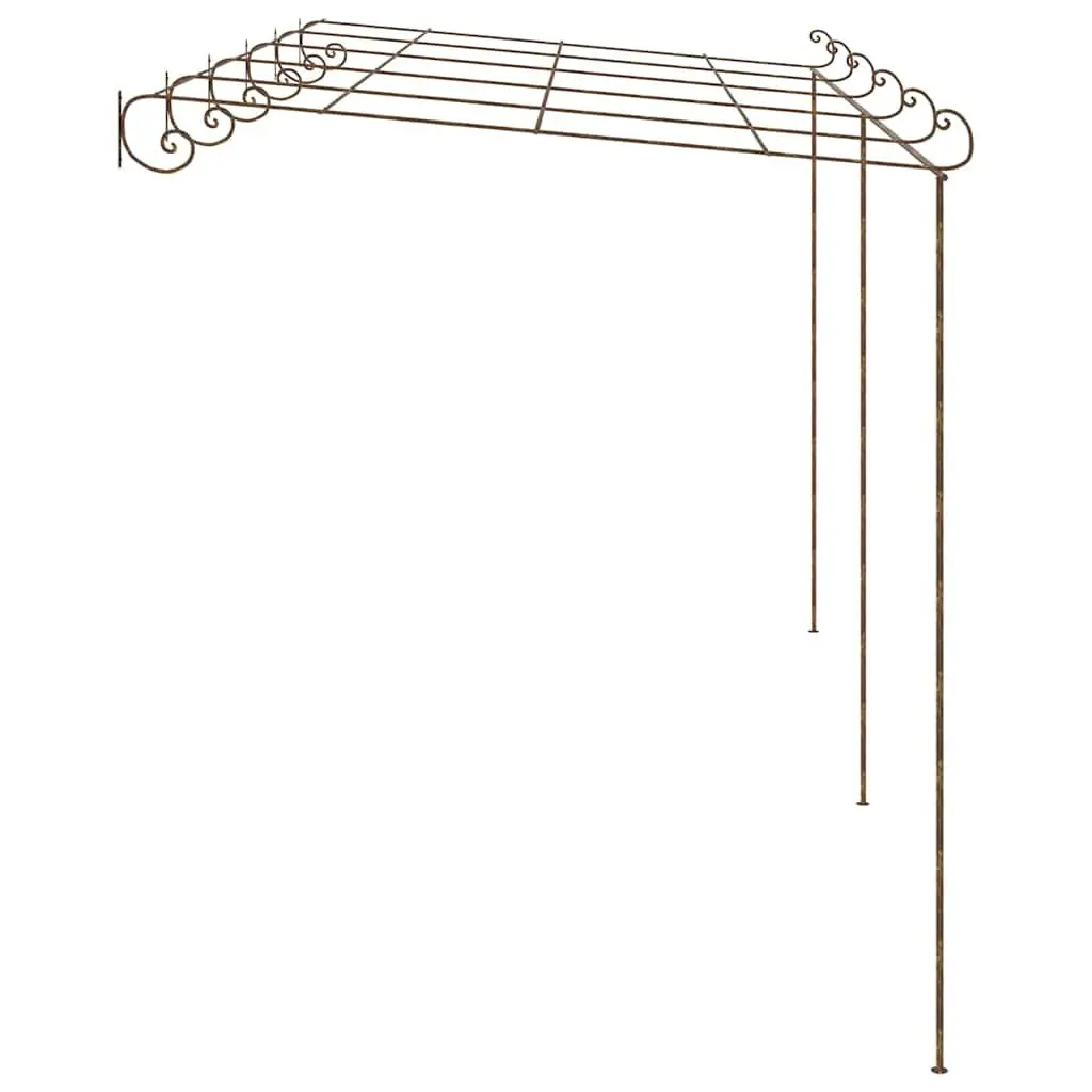 Garden Pergola Outdoor Lean-to Arbour Iron Frame Climbing Plants Shade Structure