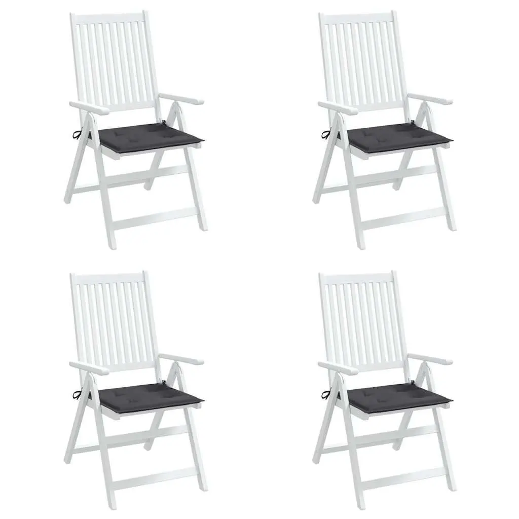 Garden Chair Cushions Outdoor Patio Seat Pad 50 x 50 x 4 cm Anthracite 4 Piece