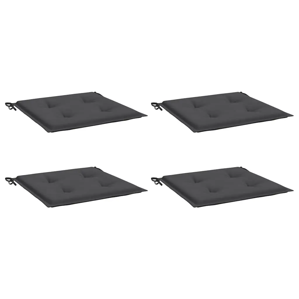 Garden Chair Cushions Outdoor Patio Seat Pad 50 x 50 x 4 cm Anthracite 4 Piece