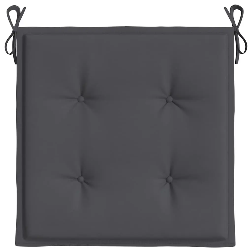 Garden Chair Cushions Outdoor Patio Seat Pad 50 x 50 x 4 cm Anthracite 4 Piece