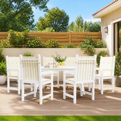 Cream Lowback Chair Cushions Set of 6 – Specs Inside