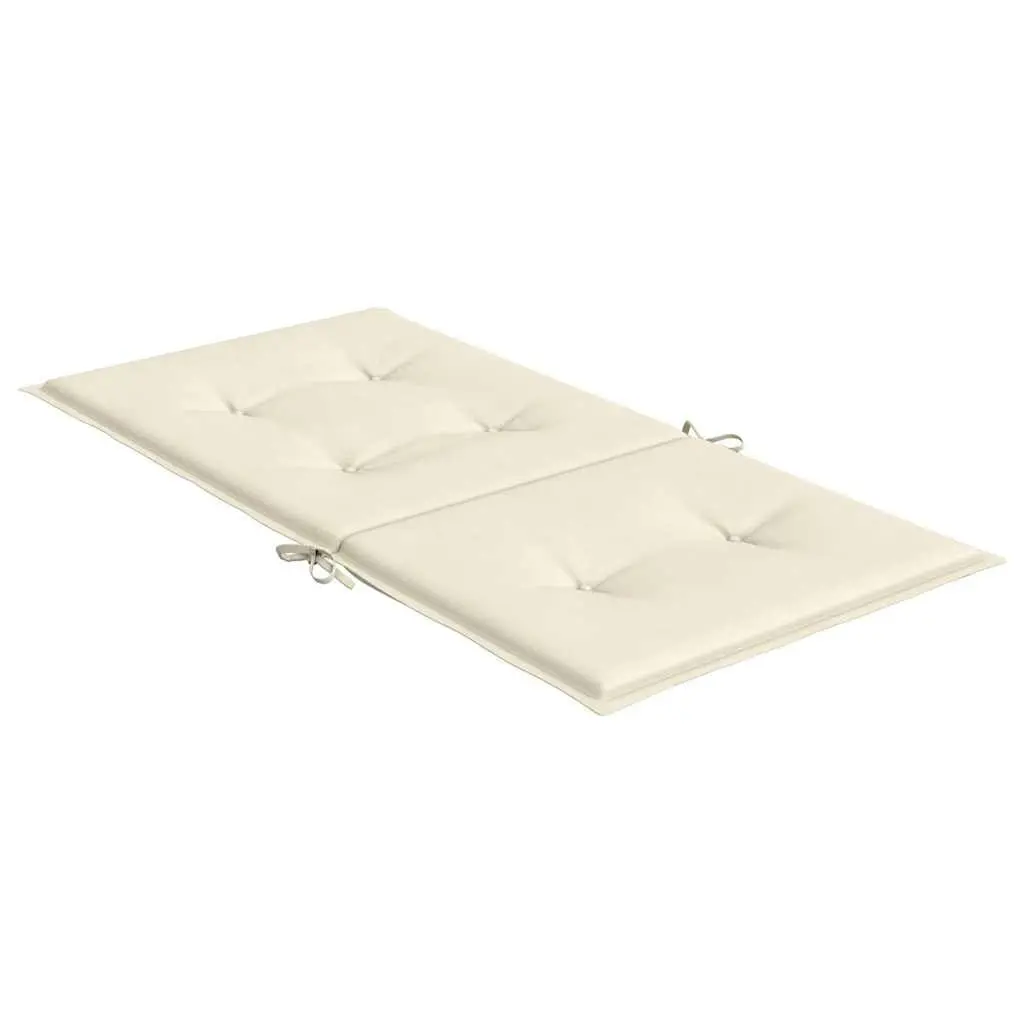 Lowback Chair Cushions Outdoor Garden Patio Furniture Cream 6 Piece