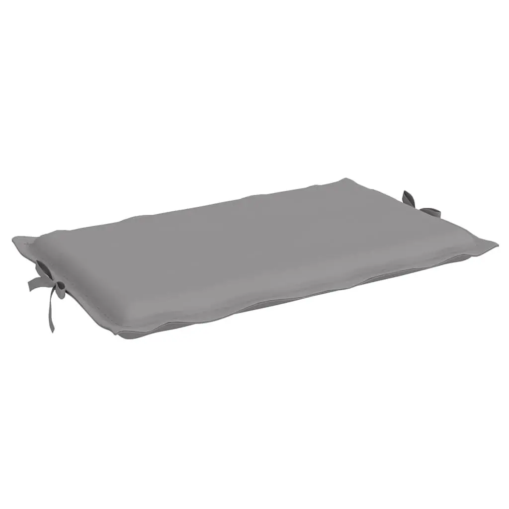 Sun Lounger Cushion Outdoor Garden Patio 186x58cm Grey Oxford Fabric