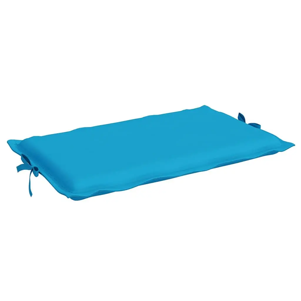 Outdoor Lounger Cushion Pad Blue 186x58x4cm Soft Foam Oxford Fabric for Garden and Patio Chair