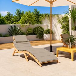 Specifications of Taupe Sun Lounger Cushion - 186 x 58 x 4 cm