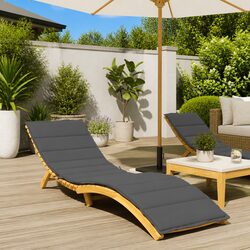 Sun Lounger Cushion Specifications: Anthracite 200x50x3cm