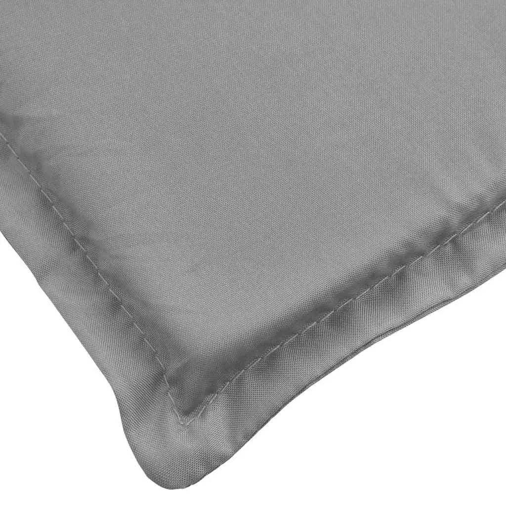 Sun Lounger Cushion Outdoor Garden Patio 200x50cm Grey Water Resistant
