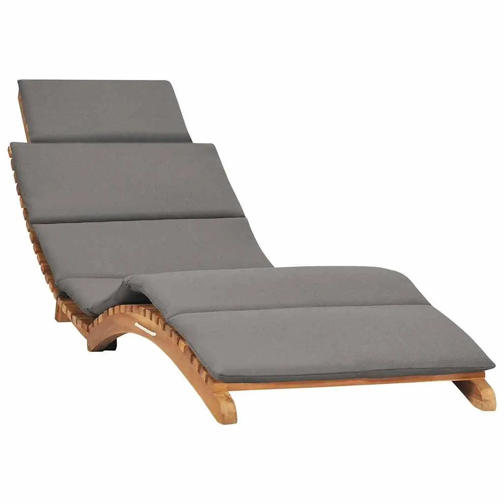 Sun Loungers for Garden 2 Piece with Cushions Ergonomic Adjustable Backrest Folding