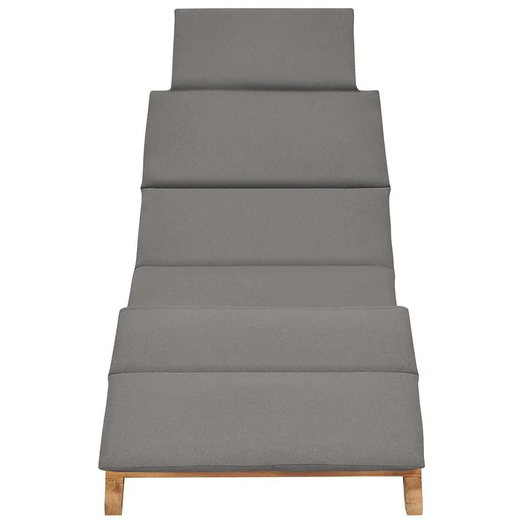 Sun Loungers for Garden 2 Piece with Cushions Ergonomic Adjustable Backrest Folding