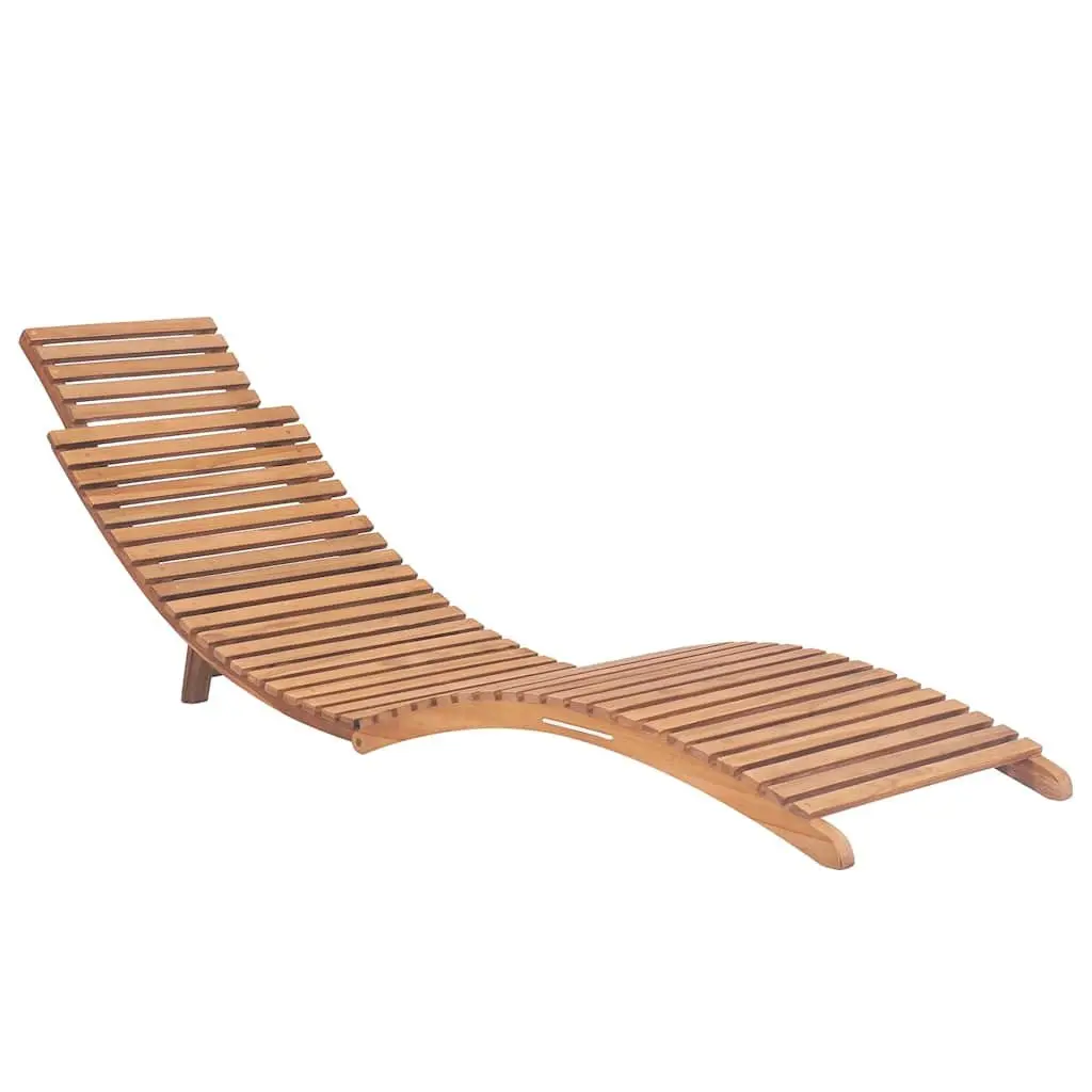 Sun Loungers for Garden 2 Piece with Cushions Ergonomic Adjustable Backrest Folding