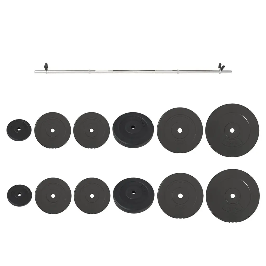 90 kg Barbell Set with Plates for Strength Training