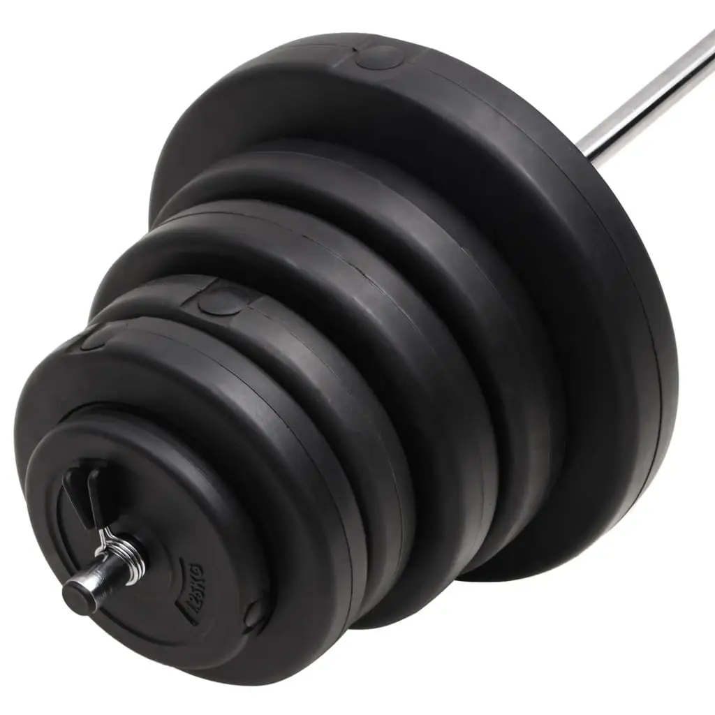 90 kg Barbell Set with Plates for Strength Training