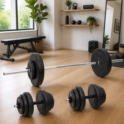 60kg Barbell & Dumbbell Weight Plates Set Specifications
